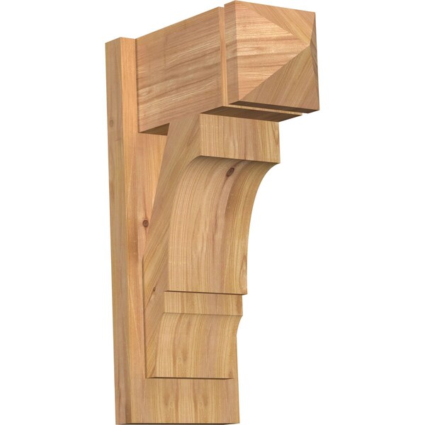 Ekena Millwork Balboa Arts & Crafts Smooth Outlooker, Western Red Cedar, 7 1/2"W x 14"D x 22"H OUT08X14X22BOA03SWR - main